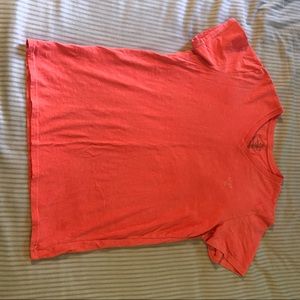 American Eagle Legend T-shirt Sz M Orange VNeck